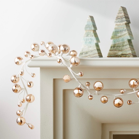 CB2 gold champagne colored ball garland. - Picture 1 of 5
